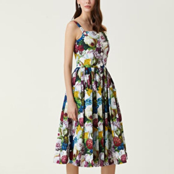 Dolce & Gabbana floral-print midi dress - Picture 3 of 13